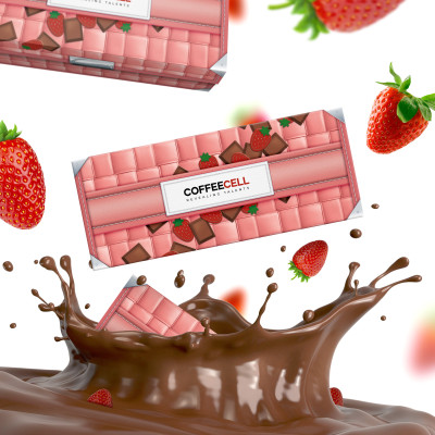 [MUA 1 TẶNG 5] Cacao và Dâu Tây Với Nhân Sâm Trắng Thượng Hạng COFFEECELL (20 gói x 15g) - Vị Đậm Đà, Hương Sảng Khoái - Hàng Chính Hãng