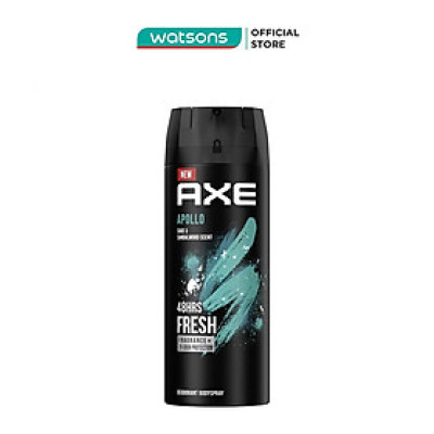 Xịt Ngăn Mùi Toàn Thân Axe Apollo Hương Cây Xô Thơm và Gỗ Đàn Hương135ml