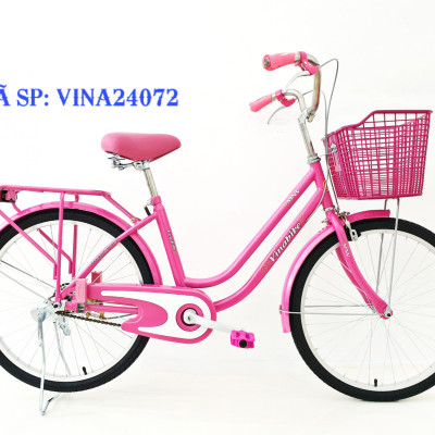 Xe đạp mini Vinabike 24inch nan thưa, phù hợp với người cao từ 1m30 đến 1m60