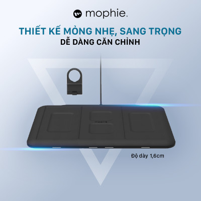 Đế sạc không dây Mophie 4in1 - Hàng chính hãng