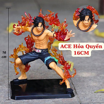 Mô Hình ACE Hỏa Quyền 16CM Mô hình One Piece Cao Cấp, Figure Mô Hình Anmie One Piece Luffy Vua Hải Tặc