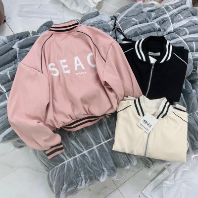 Áo khoác nữ da lộn da lộn viền 2 lớp crotop đẹp cá tính hàng rất đẹp-A978