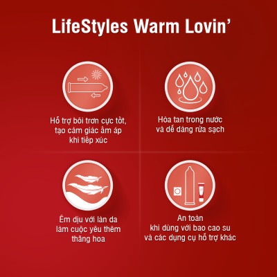 Gel Bôi Trơn LifeStyles Warm Lovin