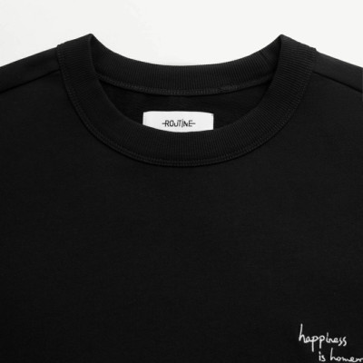 Áo thun nam ROUTINE ngắn tay thêu chữ trước ngực. Form rộng Loose - 10S24TSS019 | LASTORE MENSWEAR