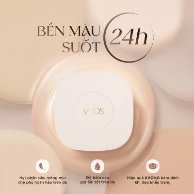 PHẤN NƯỚC KIỀM DẦU MỎNG NHẸ  THOÁNG DA VACOSI - VK15 - VACOSI FLASO CUSHION SPF 50+/PA+++