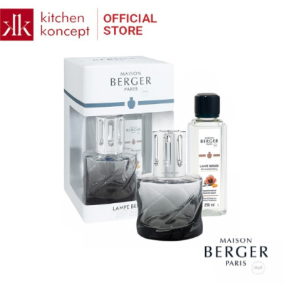 Maison Berger - Bộ đèn xông tinh dầu Spirale Noire - 2 món - 380ml