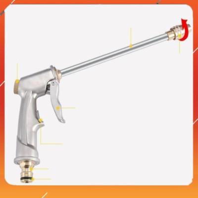 ️Evoucher Bộ dây vòi xịt nước rửa xe, tưới cây , tăng áp 3 lần, loại 7m, 10m 206701-2 đầu đồng, cút, +  túi đựng bút