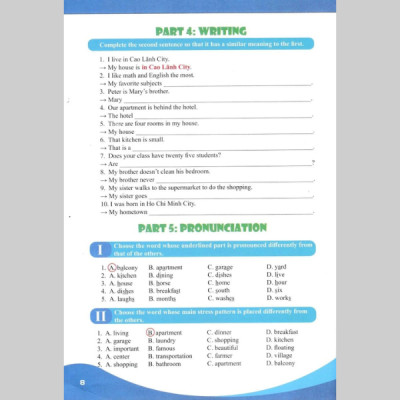 Bài Tập Bổ Trợ Toàn Diện Tiếng Anh Lớp 6