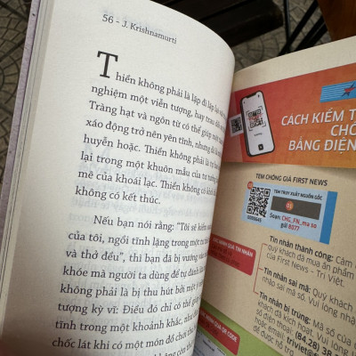 THIỀN LÀ GÌ ? - J. Krishnamurti - dịch - Vi Tiếu dịch - First News - NXB Dân Trí