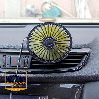 Quạt máy đơn mini gắn taplo và kính xe ô tô F403. Công suất 5W - Hàng Nhập Khẩu