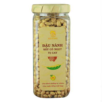 Combo Đậu Nành Sấy Cỏ Ngọt Vị Cay Hải Long (230g) + Sen Sấy Gừng Mật Ong Hải Long (230g)