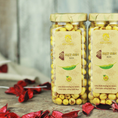 Combo Hạt Sen Sấy Hải Long (230g) + Hạt Điều Rang Muối Tách Vỏ Lụa Hải Long (250g)