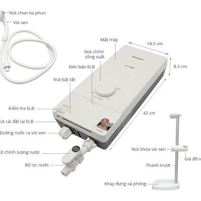 Máy Nước Nóng Panasonic DH-4MP1VW (4500W)